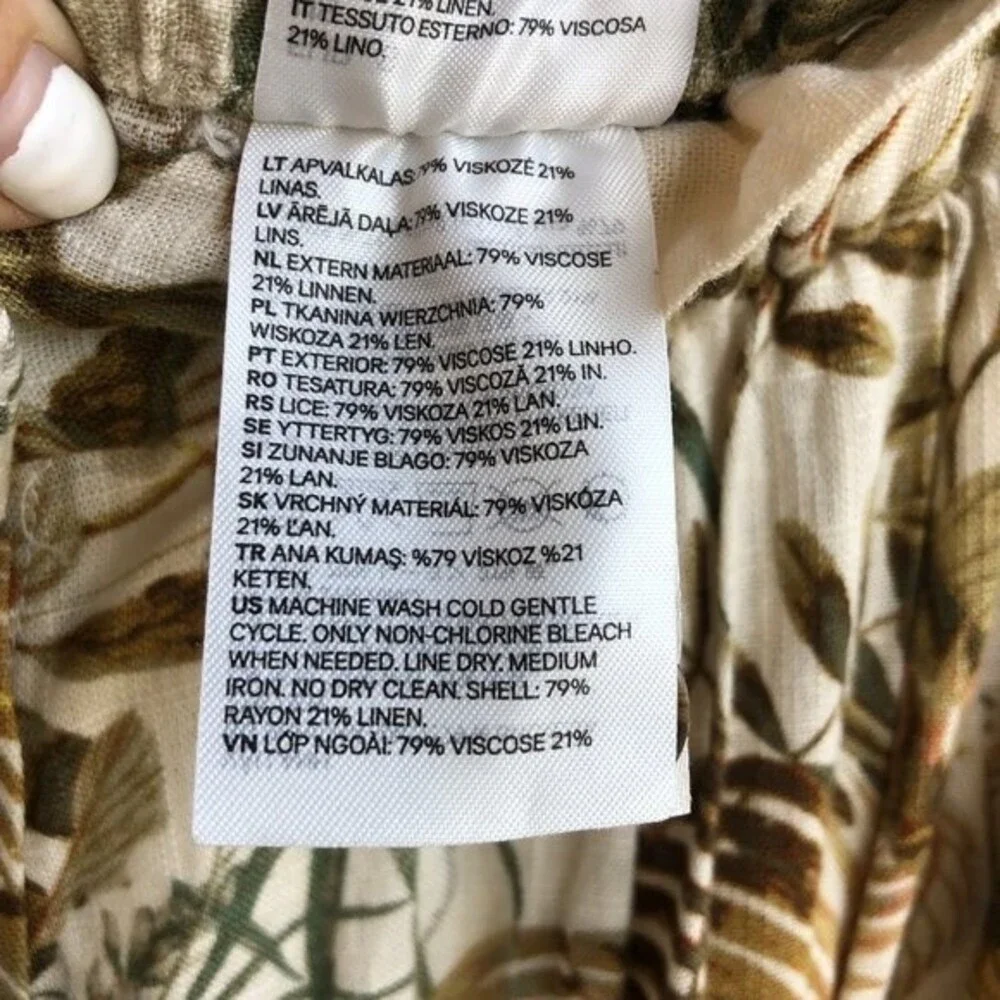 H&M Linen Skirt-Floral-S + 2 OUTFIT OPTIONS - Picture 6 of 8